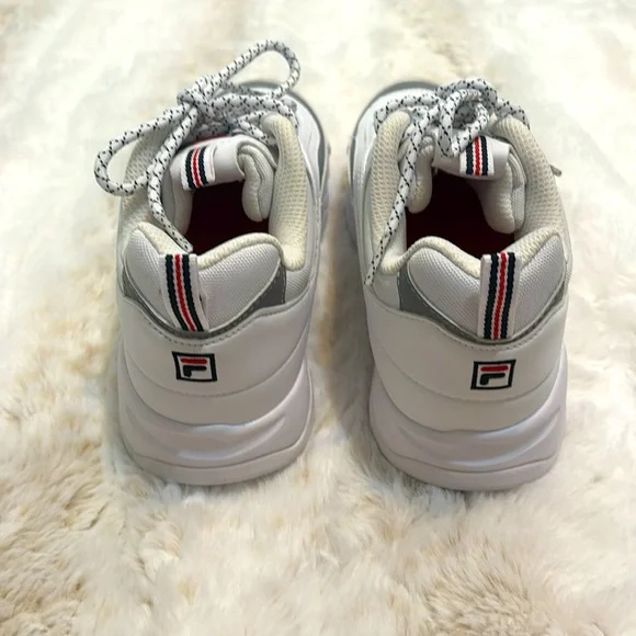 Fila Ray Women's Shoes White-Gray 5RM00521-109 Size 8 - Picture 4 of 6